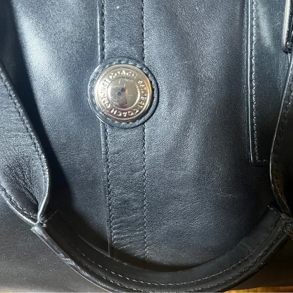 Coach Black Leather Voyage Weekender Travel Bag w/COA - Picture 3 of 15